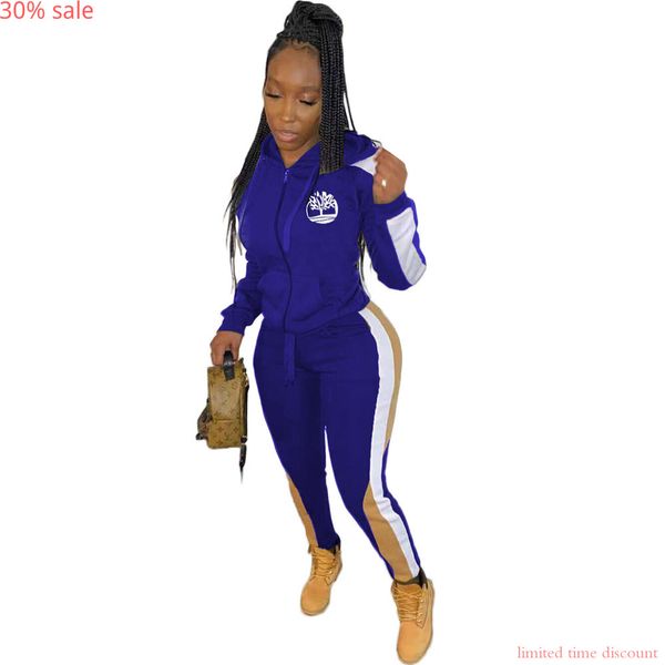 

sporty matching set ladies tracksuits hoodie women hoodies set two pieces long sleeve suits long pants pocket jogger, White