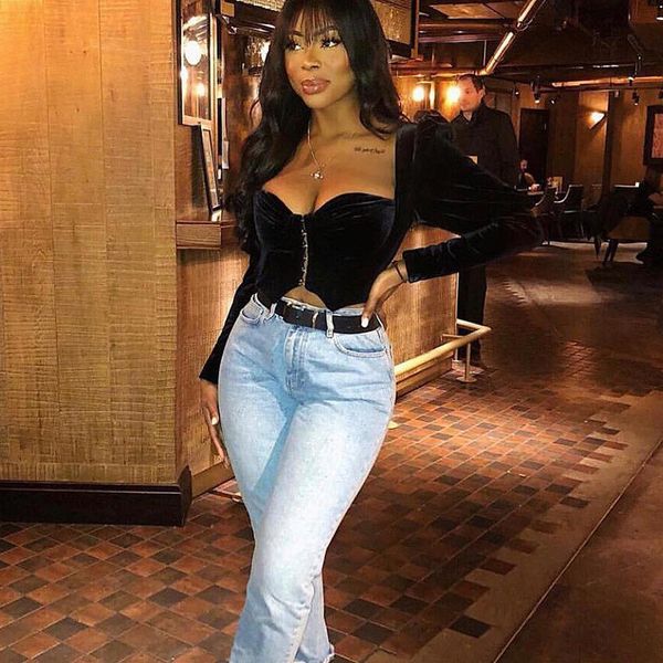 

square casual fashion t shirt summer t-shirt sleeve tshirt hooks cropped women puff black collar women short gsjup