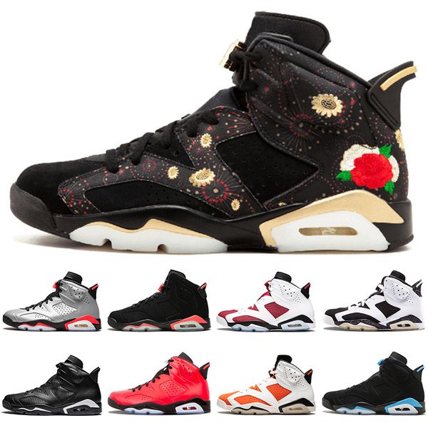 

3m reflective 6 6s men basketball shoes black white infrared cat carmine tinker unc cny oreo designer sports sneakers mens trainers