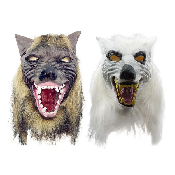 

halloween mask wolf head mask party drama costume latex props novel latex holiday supplies
