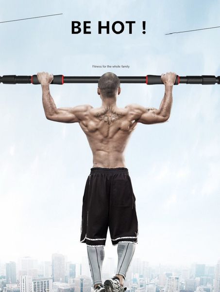 

indoor exercise 200kgs bearing door horizontal bar stainless steel fitness equipment for pull up chin up adjustable to 116-150cm