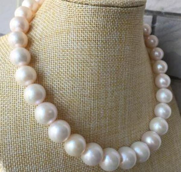 

envÃ­o gratis >>>> noble joyerÃ­a enorme redondo 12-14mm mar del sur multicolor ronda collar de perlas 17,5 pulgadas 14 k, Silver