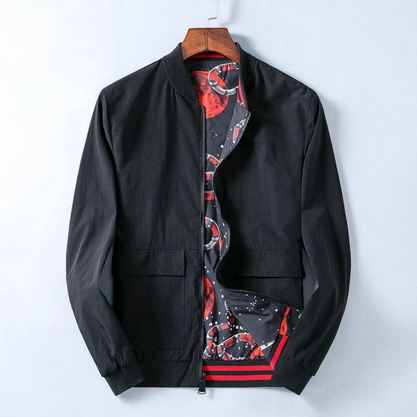 

gc italian designer men jacket fashions brand selling luxury coat quality cotton leisure loose coats wild trend couple boutique jackets, Black;brown