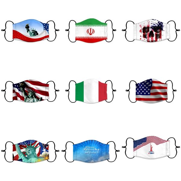 

designer masks reusable protective pm2.5 filter printing mouth mask anti dust face mask windproof mouth-muffle 84 styles damon023 #960