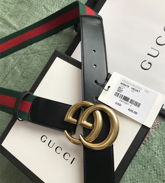

2019 de igner belt men and women fa hion belt leather belt gold ilver fa hion de igner genuine leather belt with box and tag, Black;brown