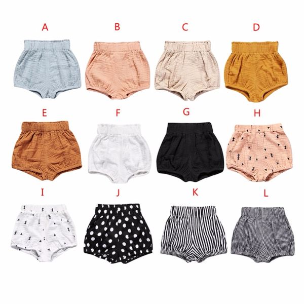 

newborn toddler kids baby boy girl cotton bottom infant bloomer briefs diaper cover panties summer cute shorts a19, Black