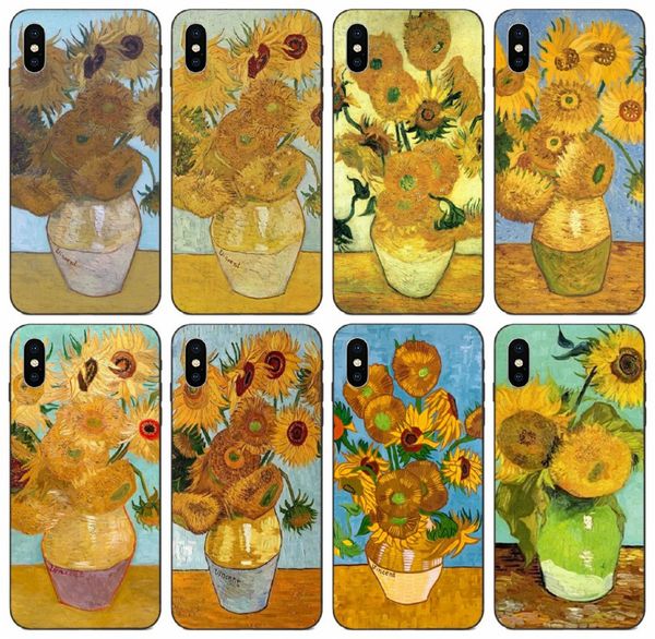 

[tongtrade] vincent van gogh sunflowers oil painting case for iphone 11 pro max x xs 8s 8 7s 7 6s galaxy a5 huawei p9 lite redmi 3 pro case