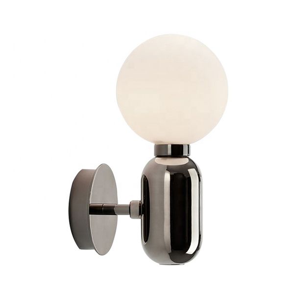 

loft modern design simple nordic style e27 bulbs glass wall lamp