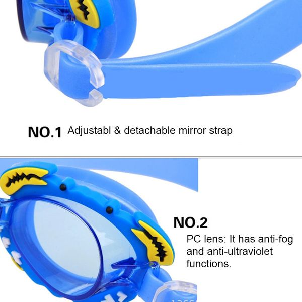 

new kids boys girls swim glasses cartoon anti-fog waterproof anti-ultraviolet goggles