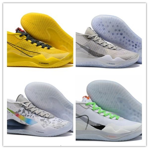 

2019 new kevin durant 12 xii high kd 35 warriors home grey white yellow mens basketball shoes men sports shoes kd12 sneakers size 40-46