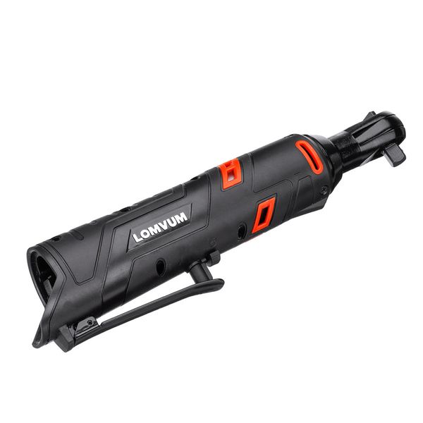 

60nm cordless electric ratchet wrench set with 12v lithium-ion battery and charger 90 degree right angle special truss wrench 38 inch - two