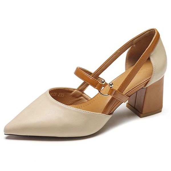 

new korean version of the trend high heels pointed high heels fashion wild comfortable, Black