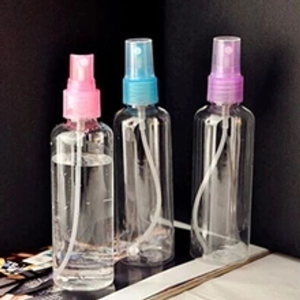 

1 pcs mini plastic transparent 15-40ml small empty spray bottle for make up and skin care refillable bottle travel transparent