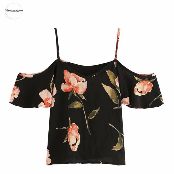 

женские топы и блузки blusas лето шифон печати sexy плеча топы дамы v шеи рубашки blusas mujer moda 2019, White