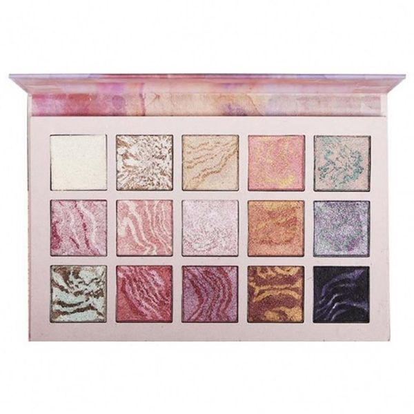 

15-color marble eyeshadow disc pearly matte non-flying lasting not blooming beginner makeup tray fashion novel trend wild
