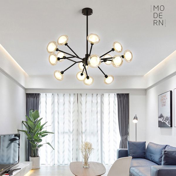 Contemporary Magic Bean Ball Glass Pendant Lamps Ceiling Lighting Luxury Pendant Lights For Living Room Bedroom Dinning Room Club Bar Cheap Pendant