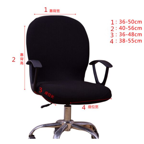 

1pcs office computer chair cover spandex covers for chairs lycra chair stretch case to fit office chairs for 25 colors