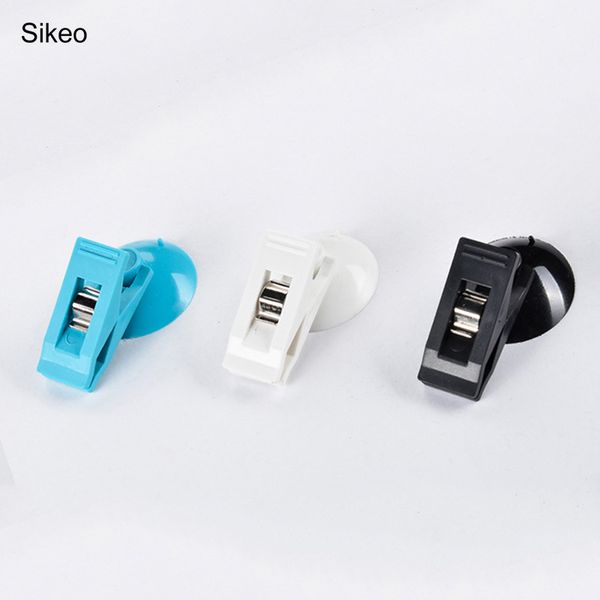 

sikeo 1 pair car ticket clips car interior window mount suction cap clip plastice sucker removable holder for sun shade curtain