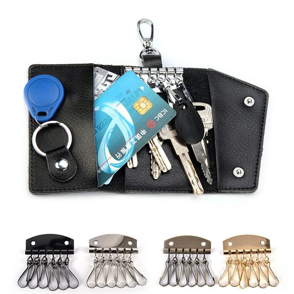 

1pcs diy key bag accessories diy handbag purse inside key ring row metal bag buckles handmade fabric leather craft, Red;blue