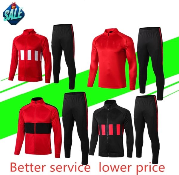 

2019/20 atletico tracksuit training suit atletico soccer tracksuit 2019 2020 griezmann ftorres koke atletico football jacket, Black;white