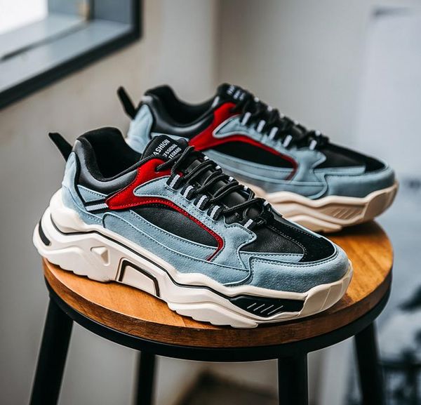 

the selling latest men's sports shoes low-cut and thick-soled running shoes outdoor breathable non-slip wear-resistant travel shoes