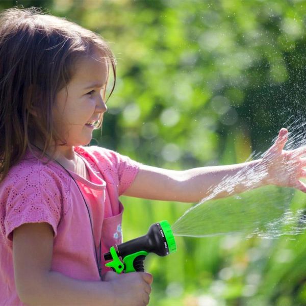 

25ft-100ft water pipe multi-function car high-pressure car wash water gun garden gardening watering pipe black suit