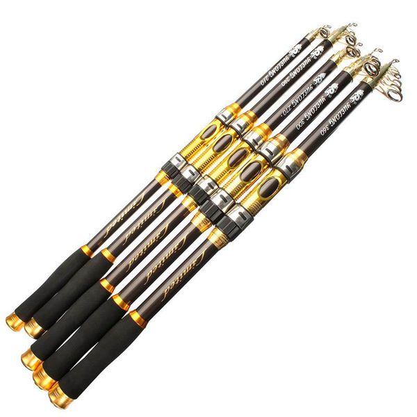 

carbon 2.1m 2.4m 2.7m 3.0m 3.6m portable fishing rod spinning hand fishing tackle sea rod tackle accessory