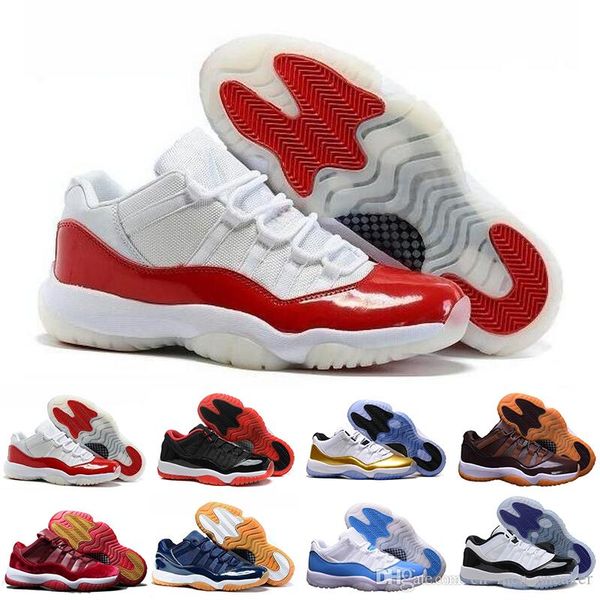 

Hot Sale fashion LOW 11 men Basketball shoes Space jam high Gs White Citrus metallic Gold Varsity black concord legend sneakers Eur 41-47