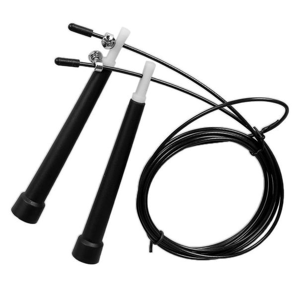 

professional high speed steel wire rope outdoor fitness training equipmen fast speed abs handle sports rope skipping