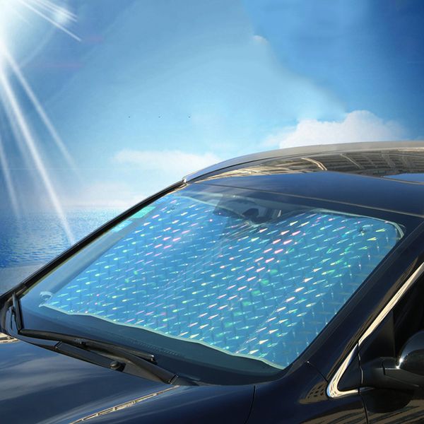 

car front window sun shade mat pad thick laser season thermal insulation visor suv off-road for car-styling accessories