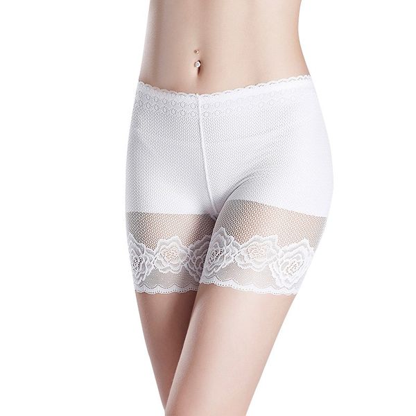 

women's panties fashion safety shorts lady pants lace seamless thin section breathable thigh chafing, Black;pink