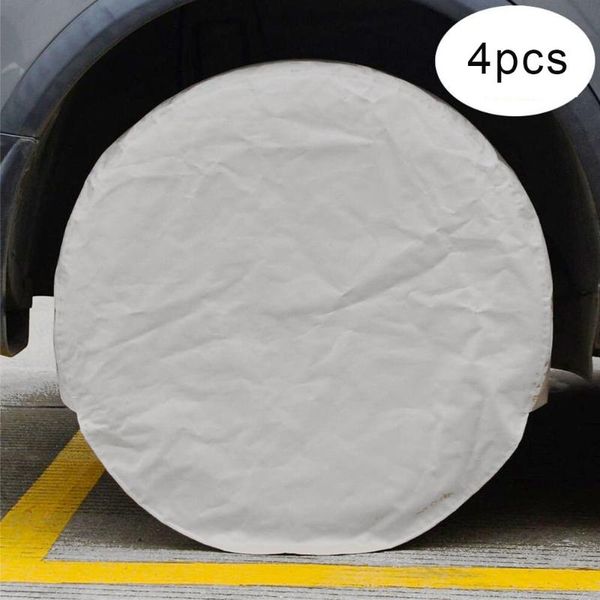 

4pcs tire cover uv bag accessories waterproof car truck polyester universal trailer protector for wheel spare storage vehicle rv