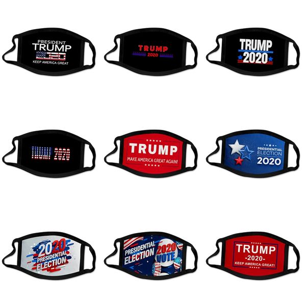 

cotton printing face mask designer trump luxury face masks anti pm2.5 dust factory direct anti smog dust fog masks with breathing valve m #8, Black