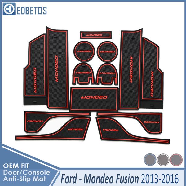 

anti-dirty pad for mondeo fusion 2013 2014 2015 2016 v 5 accessories door groove gate slot anti-slip mat car