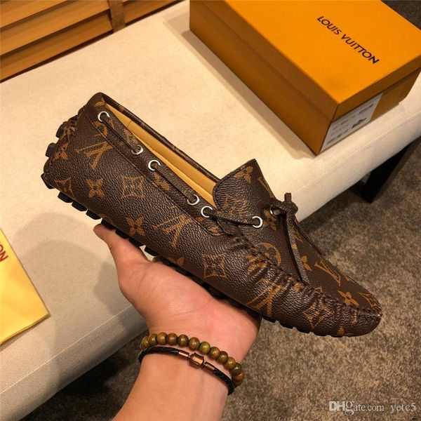 

20wr brand fashion summer style soft moccasins man loafers genuine leather shoes man flats gommino driving shoes yetc8, Black