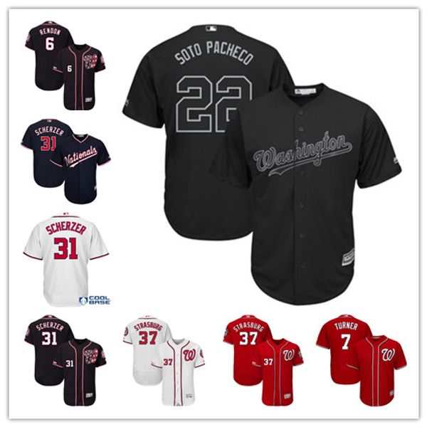 

Custom Nationals Jersey Difo Taylor Martinez Dozier Gomes Washington Guerrero Harper Martinez Hellickson Doolittle Men Baseball Jerseys