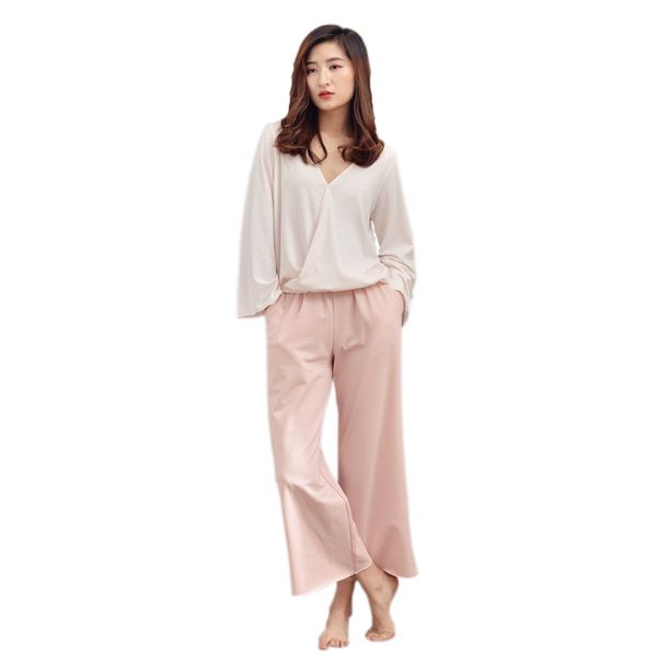

yomrzl a812 new arrival spring cotton women's pajama set 2 piece home style daily clothes indoor clothes, Blue;gray