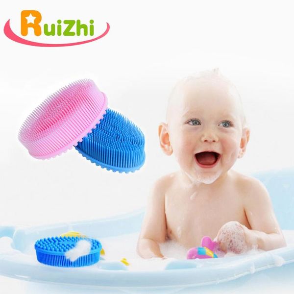 

ruizhi children ultra soft silicone brush safe cute bath brush head body massage baby toys kids toys rz1044
