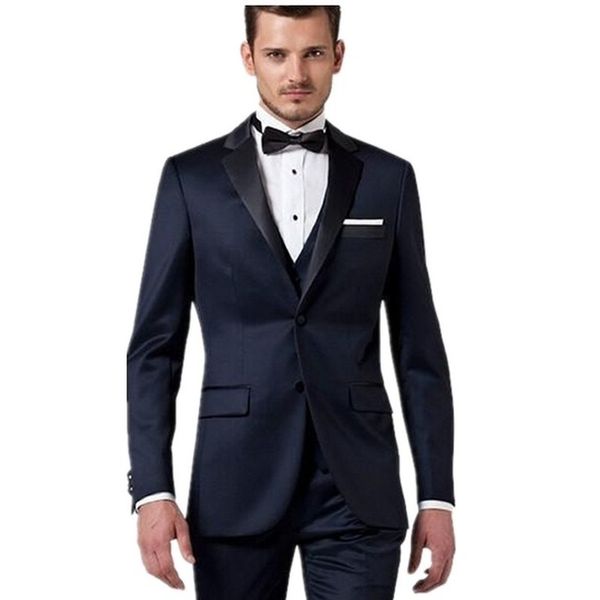 

men's dark gray trend suit 2019 new groomsman dress / casual business work suit 3 coat + pants + vest, White;black