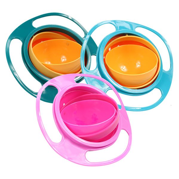 

creative baby feeding learning dishes bowl assist toddler baby food dinnerware for kids eating training gyro bowl