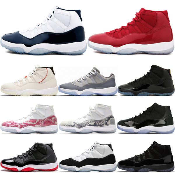 

sell 11 11s men basketball shoes concord with 45 bred high low snakeskin gamma blue space jam cap and gown sport sneakers
