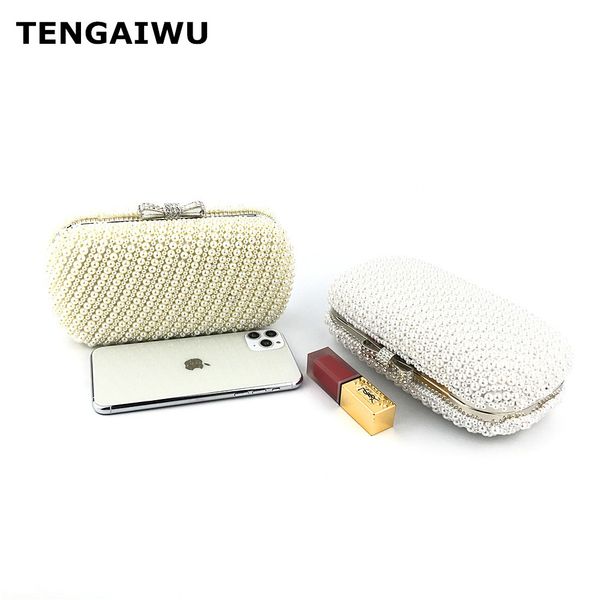 

beaded clutch bags for women 2019 fashion jewelry graceful handbag with chain shoulder bag pearl evening clutch