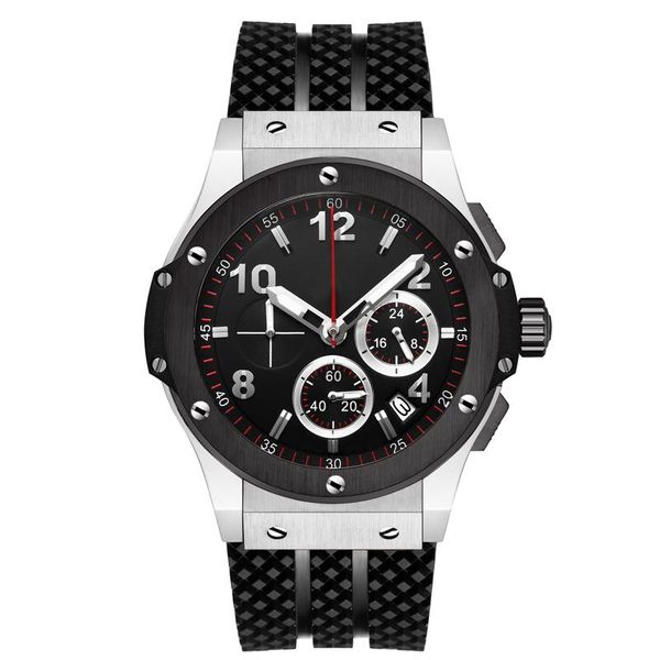 

Luxury Men's Automatic Watches Stainless Steel Rubber Leather Sports Watch Machinery Work 3 dials all work Time running seconds