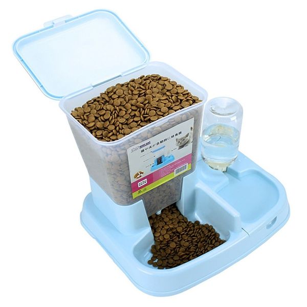 

автоматическая pet dog cat фидер воды кормушки auto диспенсер feeder обучение