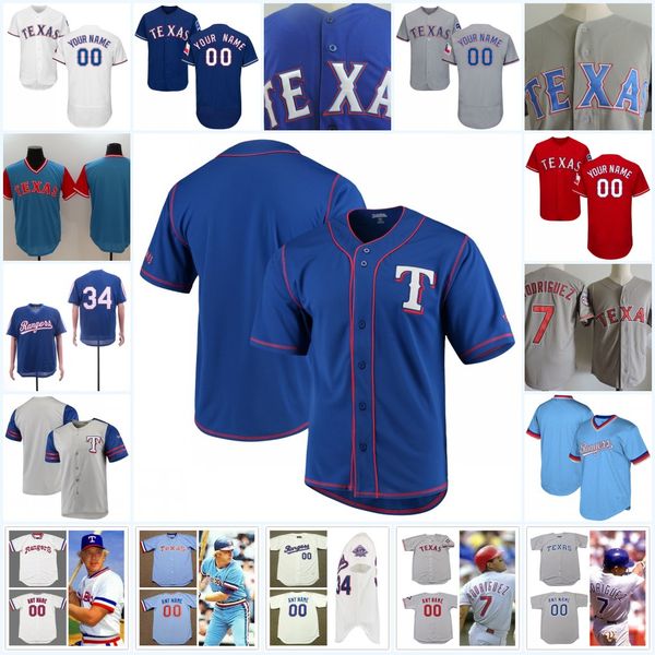 

Custom Texas Jersey Michael Young Rusty Greer Kenny Rogers Jeff Russell GENO PETRALLI IAN KINSLER FRANK HOWARD BUDDY BELL JIM FREGOSI Jersey