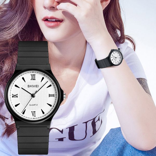 

женщины моды кварцевые часы простой ретро водонепроницаемые наручные часы с силиконовым ремешком ts95, Slivery;brown