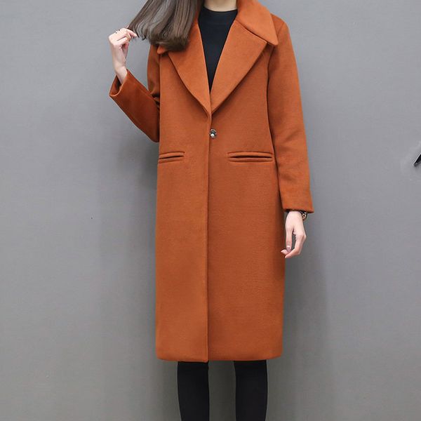 

new spring autumn women's wool coat long woolen coat single breasted slim type female autumn winter wool coats jacket z5438-1 y190926, Black