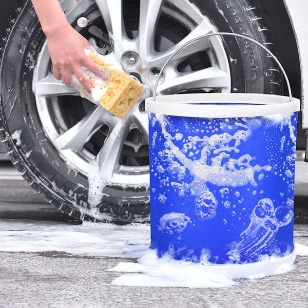 

multifunction portable car folding wash bucket trash bin storage basin for outdoor camping hiking travelling fishing washing