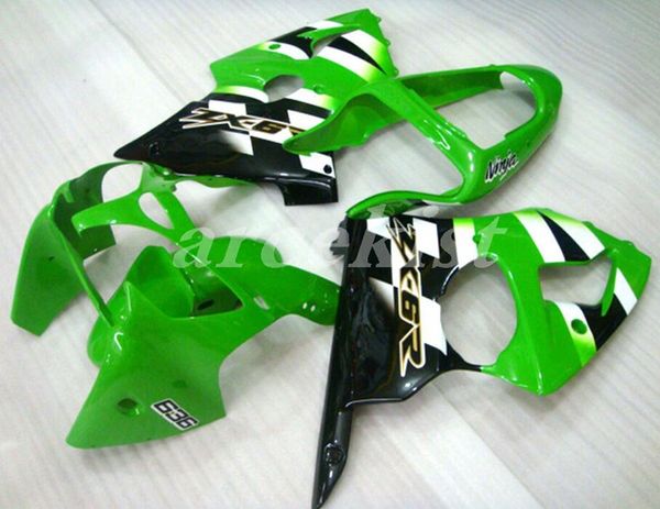 

new abs motorcycle fairings kits fit for kawasaki ninja zx-6r zx6r 2000 2001 2002 00 01 02 bodywork set green black light