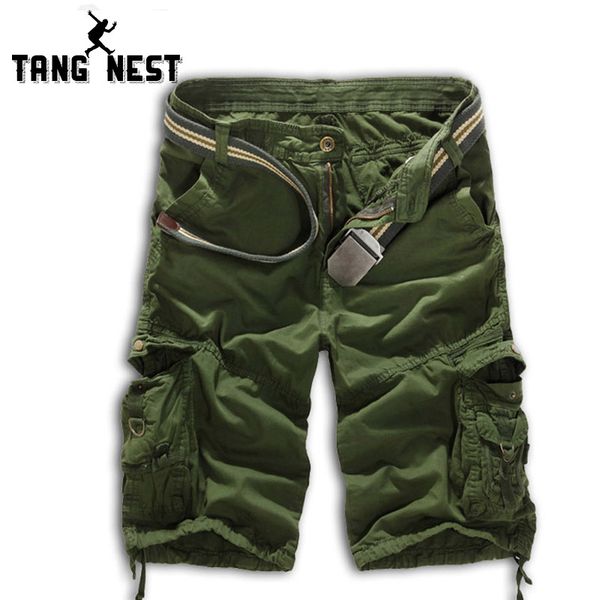 

tangnest 2018 summer casual men shorts camouflage fashion knee length shorts men plus 8 colors asian size 38 mkd357, White;black
